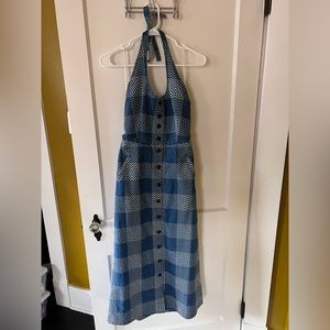 Rivet & Thread Madewell Denim Halter Dress M